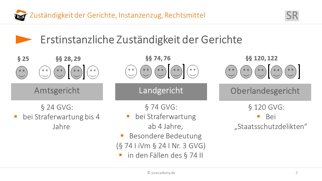Strafrecht Instanzen